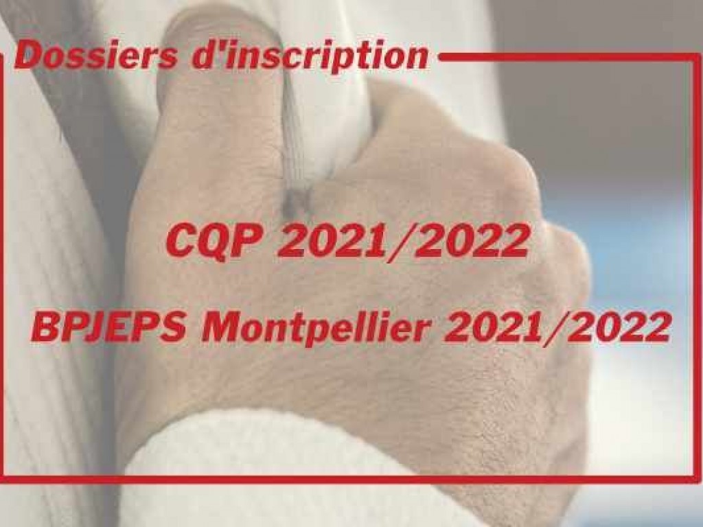 Image de l'actu 'Dossiers d'inscription BPJEPS Montpellier et CQP 2021/2022'