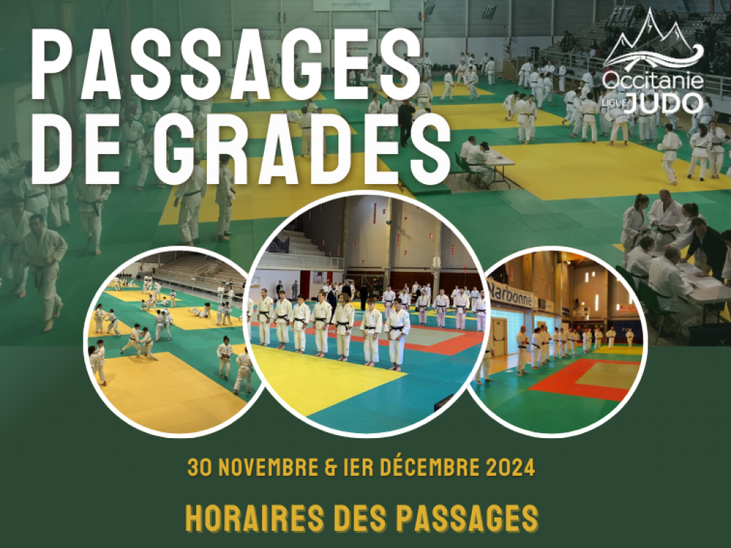 Image de l'actu 'Horaires Passages de Grades'