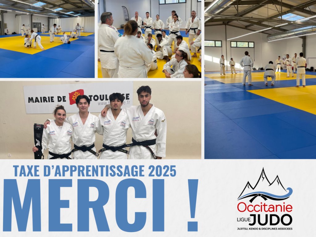 Image de l'actu 'Taxe d’apprentissage : la Ligue Occitanie de Judo remercie ses partenaires'