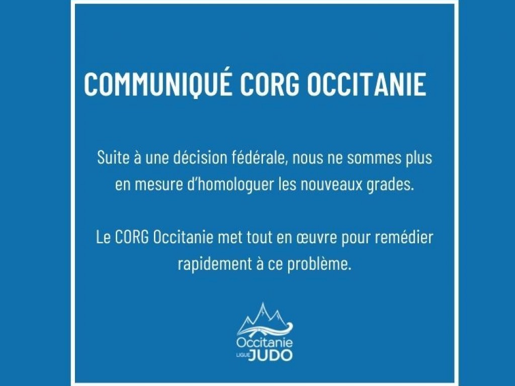 Image de l'actu 'Communiqué CORG Occitanie'