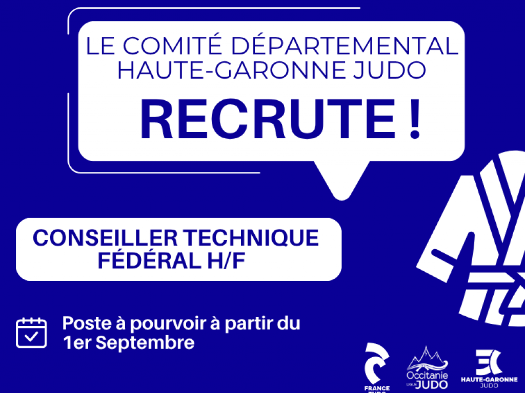 Image de l'actu 'Le Comité Départemental Haute-Garonne Judo recrute !'