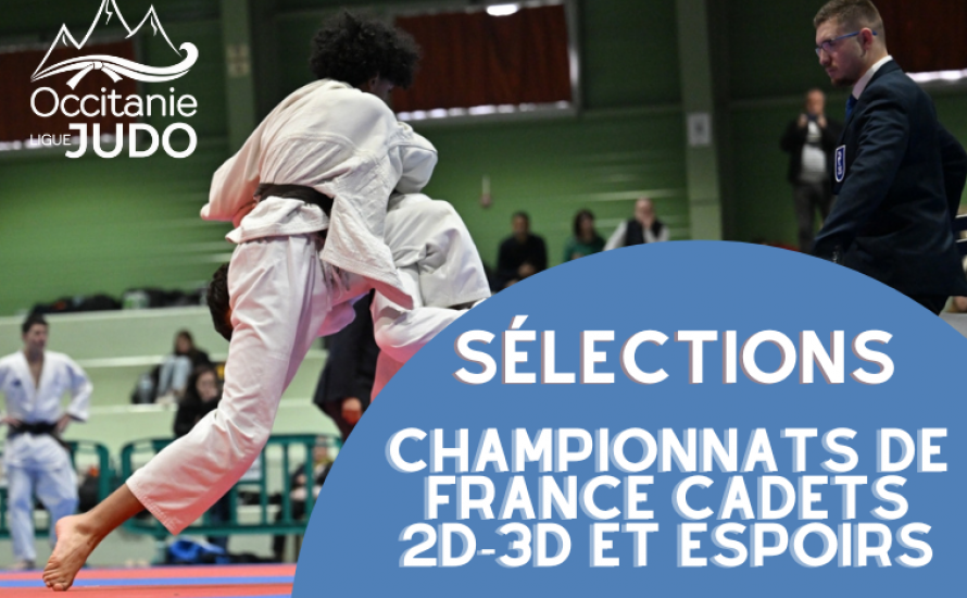 Sélections aux championnats de France Cadets 2D, 3D et Espoirs 2026