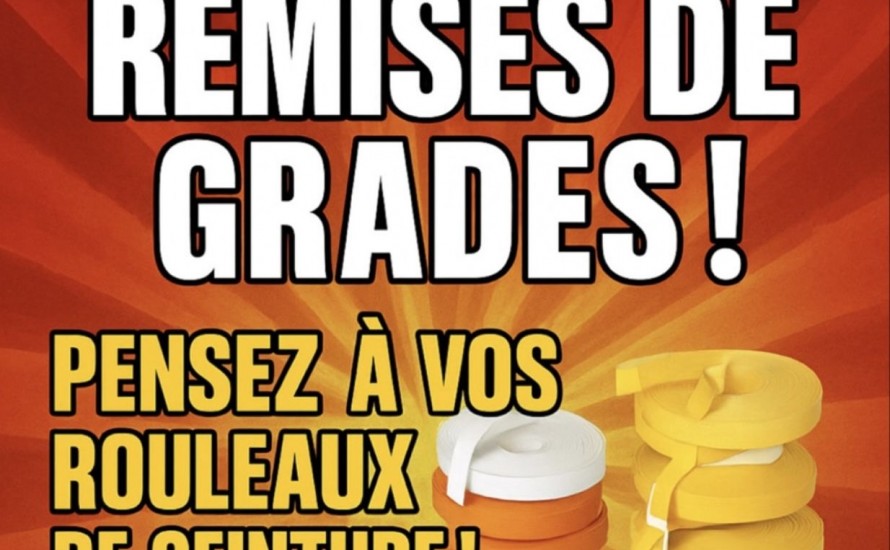 Pensez à vos ceintures avec notre partenaire Leader Sport !
