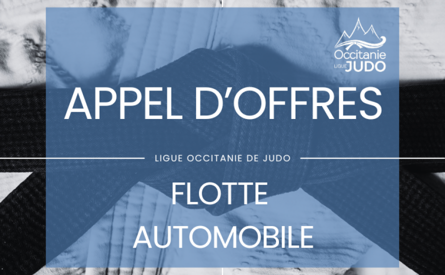 Appel d’offres – Flotte automobile de la Ligue de Judo Occitanie