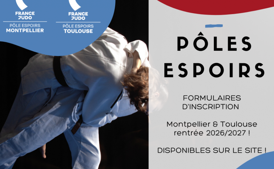 Ouverture des inscriptions – Pôles Espoirs de Toulouse et Montpellier – Saison 2026/2027