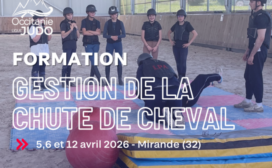 Une formation inédite pour les professeurs de judo : la gestion de la chute de cheval