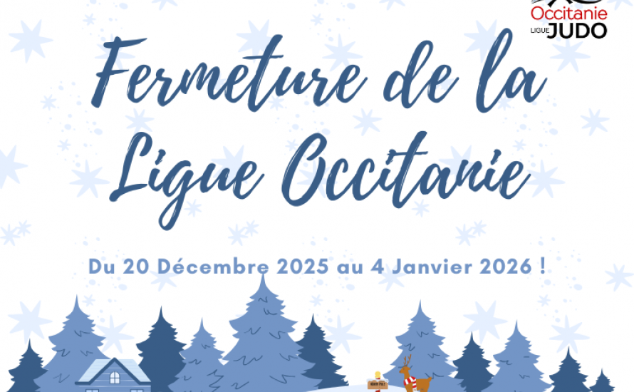 Fermeture des bureaux - Vacances de fin d'année !